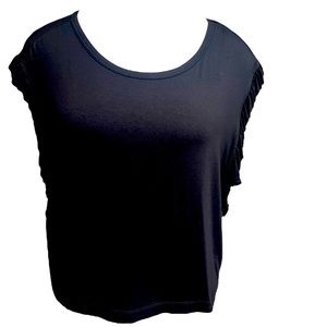 Cut The Frills Black Women’s Top Size L